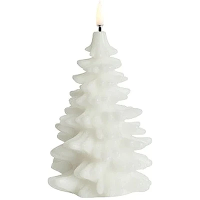 UYUNI LED Kerze Weihnachtsbaum Smooth 10x15 Cm Nordic White 1 UYUNI LED Kerze Weihnachtsbaum Smooth 10x15 Cm Nordic White