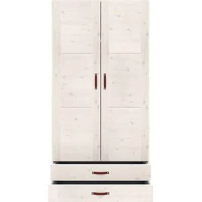 Lifetime Schrank 100cm Mit 2 Türen, 2 Böden Und 2 Schubladen Whitewash 3 Lifetime Schrank 100cm Mit 2 Türen, 2 Böden Und 2 Schubladen Whitewash – Bild 3