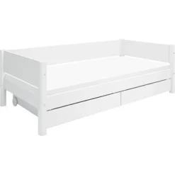 FLEXA White Einzelbett 90x200cm Mit Zwei Schubladen Weiß -Kinder Haushaltswaren Geschäft 5vtrdu9ibpc7esexmi4xuu0uzun7