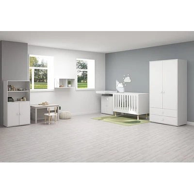 FLEXA Roomie Kleiderschrank Mit 2 Türen Und 2 Schubladen Weiß 4 FLEXA Roomie Kleiderschrank Mit 2 Türen Und 2 Schubladen Weiß – Bild 4