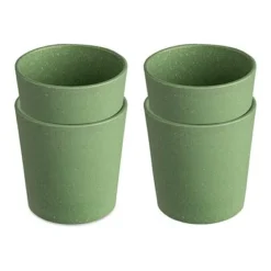 Koziol Becher 190ml CONNECT CUP S Nature Leaf Green 4er-Set