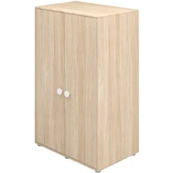 FLEXA Popsicle Niedriger Kleiderschrank 2 Türen Weiß