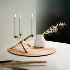 UYUNI Lightarch Kerzenständer Für 3 Mini Stabkerzen Rose Gold Sale -Kinder Haushaltswaren Geschäft 647fuu8agywwubnskq12db3qaueh