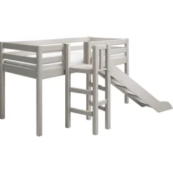 FLEXA Classic Halbhohes Bett Mit Plattform Und Rutsche Grau Lasiert -Kinder Haushaltswaren Geschäft 671fvcc9z92i9rlst6lk0hfkwoyz