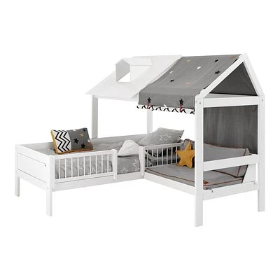 Lifetime Beachhouse Corner Bett Mit Deluxe Lattenrost Weiß Lackiert 5 Lifetime Beachhouse Corner Bett Mit Deluxe Lattenrost Weiß Lackiert – Bild 5