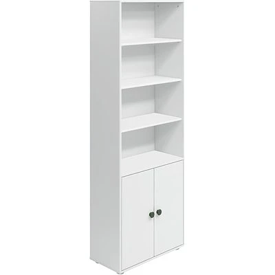 FLEXA Roomie Maxi Bücherregal Mit 2 Türen Weiß/dunkelgrün 3 FLEXA Roomie Maxi Bücherregal Mit 2 Türen Weiß/dunkelgrün – Bild 3