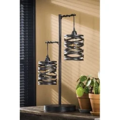 Rubjerg Design Tischleuchte Spindel 2 Leuchten Metall Schiefergrau -Kinder Haushaltswaren Geschäft 6end1co080jn9w3e5sgcejjef2t2