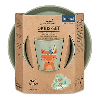 Koziol Kleiner Teller + Schale + Becher CONNECT HARRY Organic Green 3er-Set 2 Koziol Kleiner Teller + Schale + Becher CONNECT HARRY Organic Green 3er-Set – Bild 2