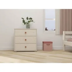 FLEXA Classic Kommode Mit 3 Schubladen Mattweiß/rosa -Kinder Haushaltswaren Geschäft 6ip0s1ygzs3t0ej1bdsjqqzvr0zm