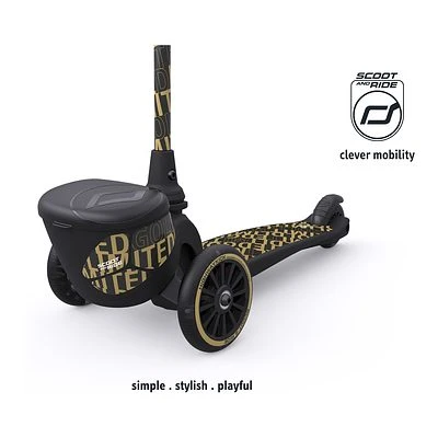 Scoot & Ride Highwaykick 2 Lifestyle Schwarz/gold 5 Scoot & Ride Highwaykick 2 Lifestyle Schwarz/gold – Bild 5