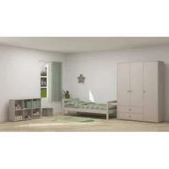 FLEXA Classic Kleiderschrank Mit 3 Türen U. 2 Schubladen Grau/grün -Kinder Haushaltswaren Geschäft 6orxyx3ovjlpeusk6psh5oafkqmm