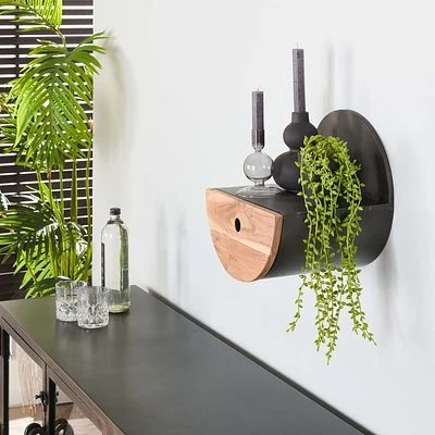 Rubjerg Design Wandregal Halbmond Ø30cm Mit Schublade Akazie Massiv Natur 1 Rubjerg Design Wandregal Halbmond Ø30cm Mit Schublade Akazie Massiv Natur