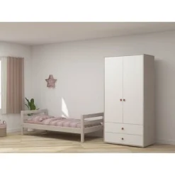 FLEXA Classic Kleiderschrank Mit 2 Türen U. 2 Schubladen Grau/Lack Weiß/rosa 13 FLEXA Classic Kleiderschrank Mit 2 Türen U. 2 Schubladen Grau/Lack Weiß/rosa -Kinder Haushaltswaren Geschäft 75wllixs9f8i26aatscrmchpdo6u