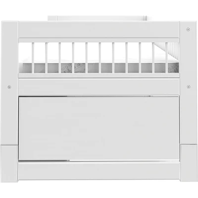 Lifetime Kojenbett Breeze Mit Regalmodul Und Rollboden Weiß Lackiert 4 Lifetime Kojenbett Breeze Mit Regalmodul Und Rollboden Weiß Lackiert – Bild 4