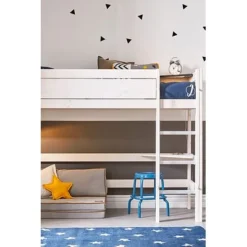 Lifetime Hochbett 152cm Mit Deluxe Lattenrost Whitewash Schräge Leiter 461921-01W -Kinder Haushaltswaren Geschäft 7ccxv3c8ft7cghaem41pwrg1uinq