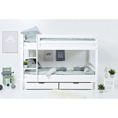 Hoppekids ECO Luxury Etagenbett 120x200cm Mit Rollrost Und Gerader Leiter Weiß 5 Hoppekids ECO Luxury Etagenbett 120x200cm Mit Rollrost Und Gerader Leiter Weiß – Bild 5