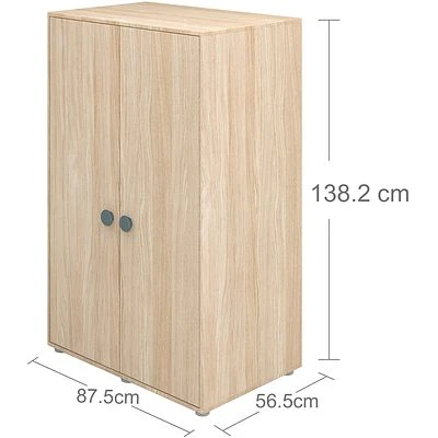 FLEXA Popsicle Niedriger Kleiderschrank 2 Türen Blueberry 3 FLEXA Popsicle Niedriger Kleiderschrank 2 Türen Blueberry – Bild 3