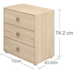 FLEXA Popsicle Kommode Mit 3 Schubladen Cherry -Kinder Haushaltswaren Geschäft 7oci4pyokv3tpfbmfhqtkk72r46v