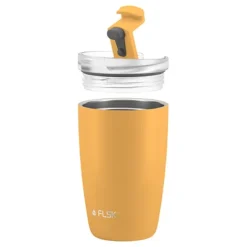 FLSK CUP Coffee To Go Becher 350 Ml Gelb -Kinder Haushaltswaren Geschäft 7wk3mja16fhp4vrnw67o7s9gtf38