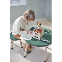 FLEXA Dots Kinder-Tisch Dunkelgrün 10 FLEXA Dots Kinder-Tisch Dunkelgrün -Kinder Haushaltswaren Geschäft 7z616grikaa1eho1gfx21oxrx4r6