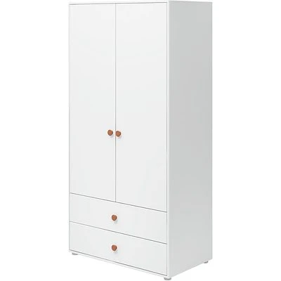 FLEXA Roomie Kleiderschrank Mit 2 Türen Und 2 Schubladen Weiß/rosa 1 FLEXA Roomie Kleiderschrank Mit 2 Türen Und 2 Schubladen Weiß/rosa