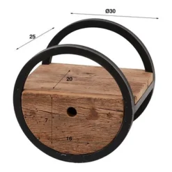 Rubjerg Design Wandregal Ø30cm Rund Mit Schublade Hartholz/Metall 15 Rubjerg Design Wandregal Ø30cm Rund Mit Schublade Hartholz/Metall -Kinder Haushaltswaren Geschäft 85952lvt30kzd8r2z566tsdz297z