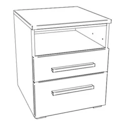 Hasena Dowe Nachttisch Nussbaum Geölt/weiß -Kinder Haushaltswaren Geschäft 86w6gnt28umdzlr298ja4q4kgm8p