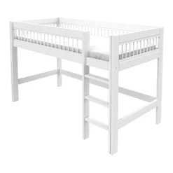 Lifetime Halbhohes Bett Breeze Mit Deluxe Lattenrost Weiß Lackiert