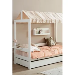 Lifetime Himmelbett Breeze Mit Dachkonstruktion Für Stoffdach Und Rollboden Weiß Lackiert -Kinder Haushaltswaren Geschäft 8ak9dk9obztoz3aiqkvwbh63ubyy