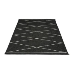Pappelina Teppich Max Black/Vanilla 180 X 260 Cm MXX1826