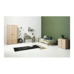 FLEXA Popsicle Study Schreibtisch Mit 4 Fächern Eiche/Kiwi -Kinder Haushaltswaren Geschäft 8h405vnr0cedzylj8bz5r2idsrwv