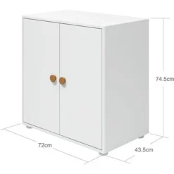 FLEXA Roomie Kommode Mit 2 Türen Weiß/gelb -Kinder Haushaltswaren Geschäft 8tmvnojhx9fnp9mtltl2ybf6lkbi