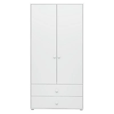 FLEXA Roomie Kleiderschrank Mit 2 Türen Und 2 Schubladen Weiß 2 FLEXA Roomie Kleiderschrank Mit 2 Türen Und 2 Schubladen Weiß – Bild 2