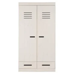 Infanskids Kleiderschrank 2-türig Kiefer/weiß