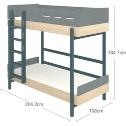 FLEXA Popsicle Etagenbett Mit Senkrechter Leiter Blueberry -Kinder Haushaltswaren Geschäft 963of0f8b74cwndyhr3ctbstahju