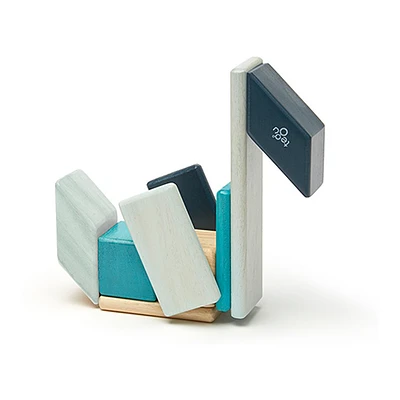 Tegu Magnetbausteine Blau 14 Teile Set 3 Tegu Magnetbausteine Blau 14 Teile Set – Bild 3