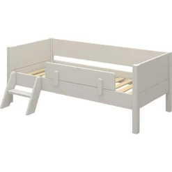 FLEXA Ask Junior Tagesbett 70x160cm Mit Absturzsicherung Und Leiter Weiß -Kinder Haushaltswaren Geschäft 9cq1ef7udb84eb28cu90zbochy0n