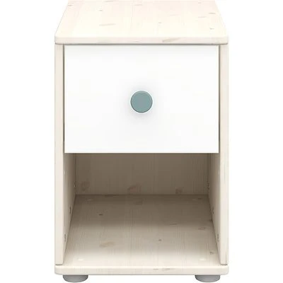 FLEXA Classic Kommode Mit 1 Schublade Mattweiß/Lack Weiß/blau 2 FLEXA Classic Kommode Mit 1 Schublade Mattweiß/Lack Weiß/blau – Bild 2