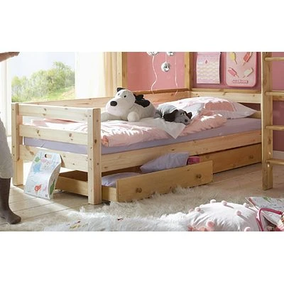 Infanskids Einzelbett Mit Absturzsicherung Natur 90 X 200cm 2 Infanskids Einzelbett Mit Absturzsicherung Natur 90 X 200cm – Bild 2