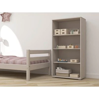 FLEXA Classic Bücherregal Mit 3 Regalböden Grau 4 FLEXA Classic Bücherregal Mit 3 Regalböden Grau – Bild 4