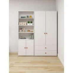 FLEXA Roomie Kleiderschrank Mit 2 Türen Und 2 Schubladen Weiß/rosa 12 FLEXA Roomie Kleiderschrank Mit 2 Türen Und 2 Schubladen Weiß/rosa -Kinder Haushaltswaren Geschäft a5xs59zmwtz99umgcp0asspx4ebb