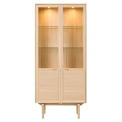 PBJ Designhouse Navis Glasvitrine Eiche Hell