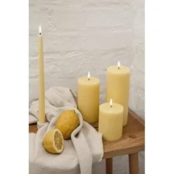 UYUNI LED Kerze Rustic 7,8x20 Cm Wheat Yellow -Kinder Haushaltswaren Geschäft adkdt27vofs113pz3ftr9mqvau2v