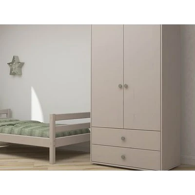 FLEXA Classic Kleiderschrank Mit 2 Türen U. 2 Schubladen Grau/grün 6 FLEXA Classic Kleiderschrank Mit 2 Türen U. 2 Schubladen Grau/grün – Bild 6