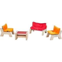 Haba Little Friends – Puppenhaus-Möbel Wohnzimmer 303840 Sale