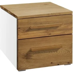 Hasena Twia Nachttisch Wildeiche Natur Geölt/weiß