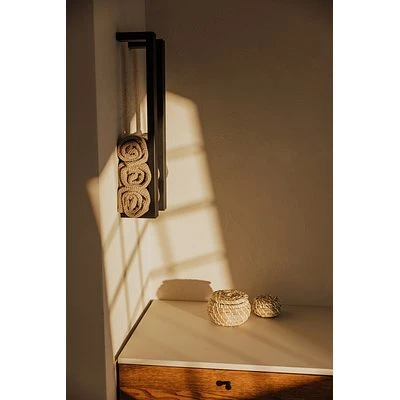 Metallbude Handtuchhalter Nali 2er Set Schwarz 3 Metallbude Handtuchhalter Nali 2er Set Schwarz – Bild 3