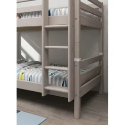 FLEXA Classic Etagenbett Mit Senkrechter Leiter Grau Lasiert -Kinder Haushaltswaren Geschäft aszbawtdu888x7fxv9kxbc5nwqnl