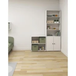 FLEXA Roomie Maxi Bücherregal Mit 2 Türen Weiß/grün -Kinder Haushaltswaren Geschäft at4jpvrg0nc3j0g5digpxgrp6fhi