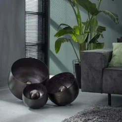 Rubjerg Design Tischleuchte Korb Ø28cm Metall Schwarz Nickel -Kinder Haushaltswaren Geschäft b41h680w1dsxa40vs1y2ocgo54sb